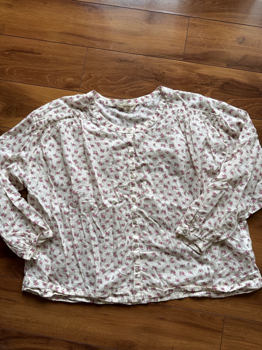 Lucky Brand Floral Blouse L